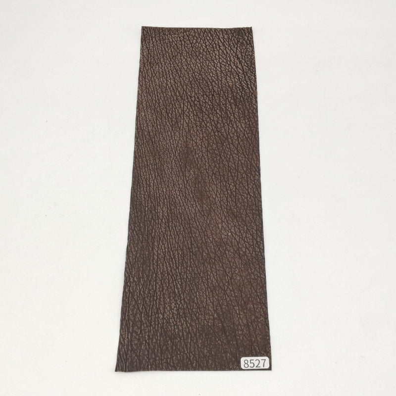 サメ革【33×11cm/0.7mm】濃茶/デニム調加工/Sランク/s8527