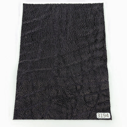 ゾウ革【A5/2.3mm】ブラック/ツヤ弱/Sランク/z3194