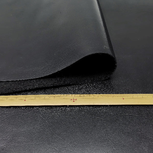 牛革【大ハギレ合計20デシ/1.2mm】オイルブラック/gt-411