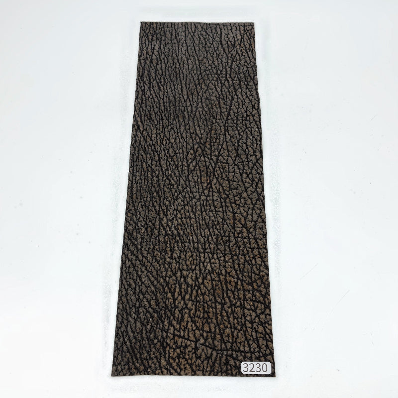 サメ革【33×11cm/0.7mm】チャコール/デニム調加工/Sランク/s3230