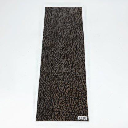 サメ革【33×11cm/0.7mm】チャコール/デニム調加工/Sランク/s3230