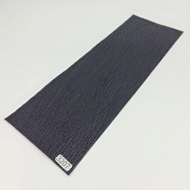 サメ革【31×10.5cm/0.7mm】ブラック/ツヤ弱/Sランク/s3207
