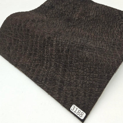 カバ革【21×21cm/3.1mm】濃茶/マット/Sランク/k3188