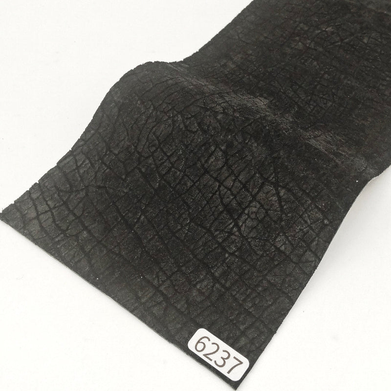 カバ革【33×11cm/1.2mm】ブラック/マット/Aランク/z6237