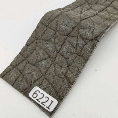 ゾウ革【5×21cm/2.3mm】モスグレー/マット/Aランク/z6221