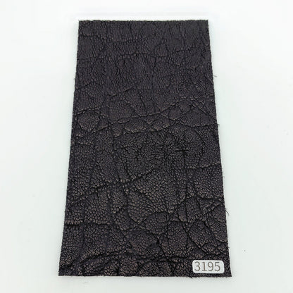 ゾウ革【11×21cm/2.3mm】ブラック/ツヤ弱/Sランク/z3195
