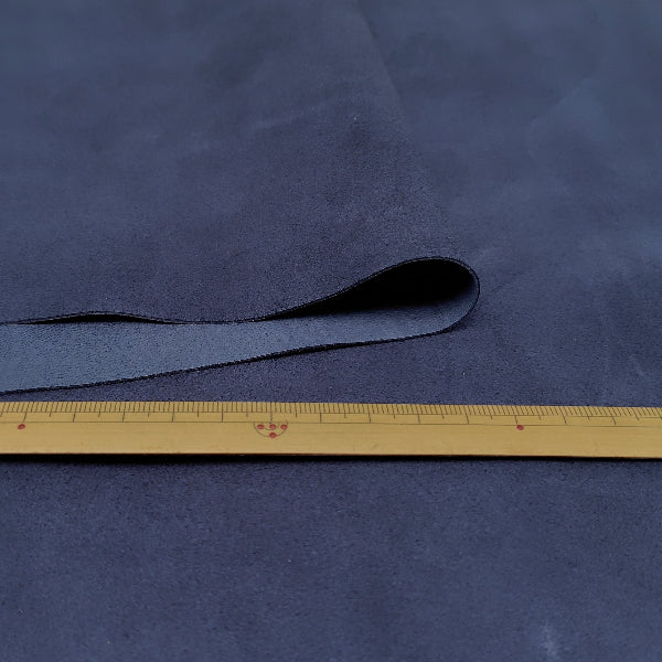 ヤギ革【大ハギレ合計20デシ/1.0mm/ネイビーブルー/スエード/gy-21