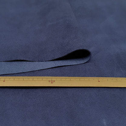 ヤギ革【大ハギレ合計20デシ/1.0mm/ネイビーブルー/スエード/gy-21