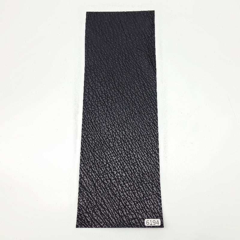 サメ革【33×11cm/0.7mm】ブラック/ツヤ弱/Sランク/s6194