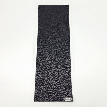 サメ革【33×11cm/0.7mm】ブラック/ツヤ弱/Sランク/s6194