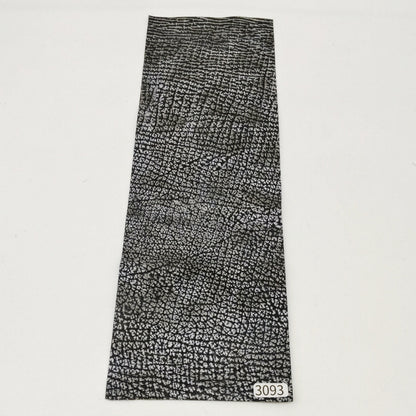 サメ革【33×11cm/0.7mm】白×黒グラデーション/Sランク/s3093