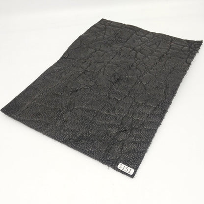 ゾウ革【A4/2.9mm】ブラック/ツヤ弱/Sランク/z3151
