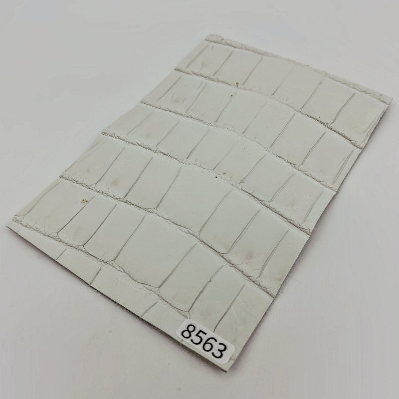 ワニ革/ナイルクロコ【ハガキ/1.5mm】染色用下地革/ハギレ付/Aランク/w8563