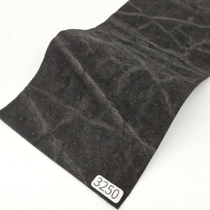 ゾウ革【33×11cm/0.7~0.8mm】ブラック/マット/Sランク/z3250