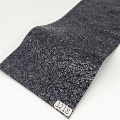 ゾウ革【33×11cm/0.7mm】ブラック/ツヤ有/Aランク/z3218