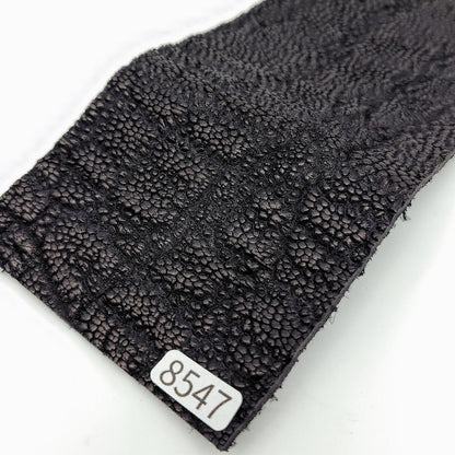 ゾウ革鼻部【8×21cm/2.5mm】ブラック/マット/Sランク/z8547