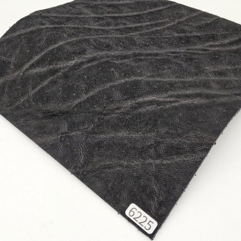 ゾウ革【21×21cm/2.2mm】ブラック/マット/Sランク/z6225