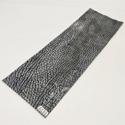 サメ革【33×11cm/0.7~0.8mm】白×黒グラデーション/Sランク/s6131