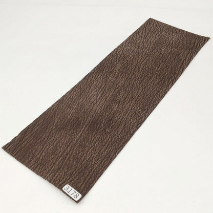 サメ革【33×11cm/0.7mm】濃茶/デニム調加工/Sランク/s3178
