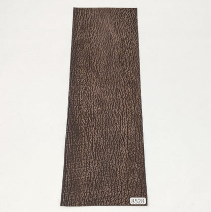 サメ革【33×11cm/0.7mm】濃茶/デニム調加工/Sランク/s8528