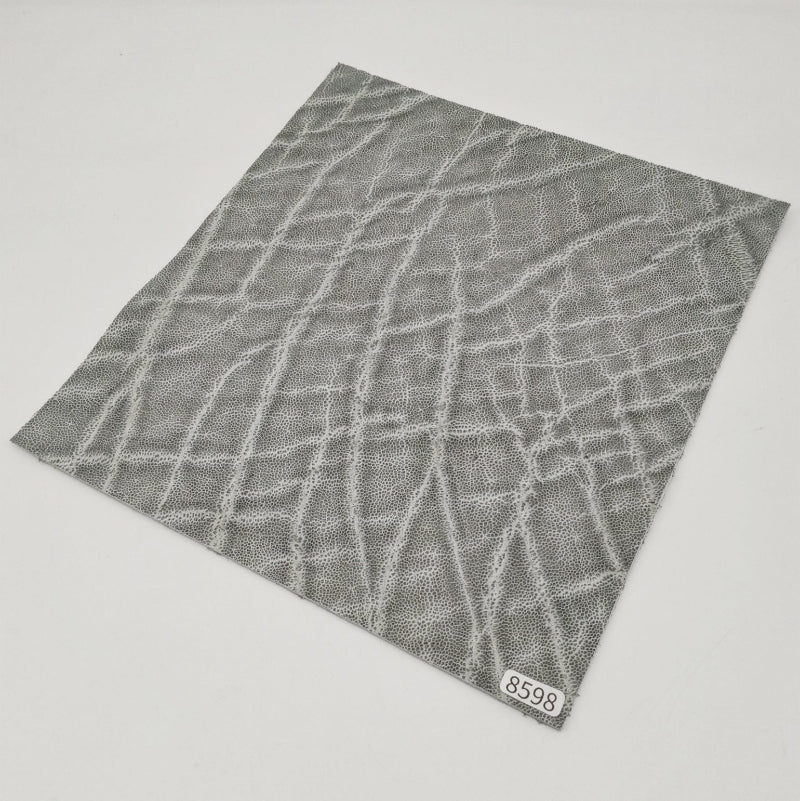 ゾウ革【24×22cm/2.0mm】グレー/マット/Sランク/z8598