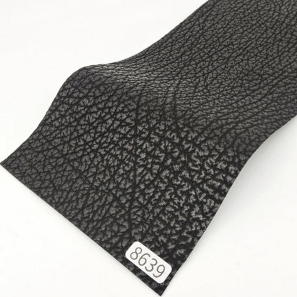サメ革【33×11cm/0.8mm】ブラック/ツヤ弱/Sランク/s8639