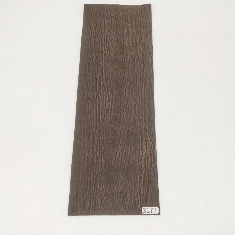 サメ革【33×11cm/0.8mm】濃茶/デニム調加工/Sランク/s3177