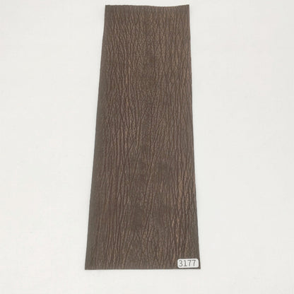 サメ革【33×11cm/0.8mm】濃茶/デニム調加工/Sランク/s3177