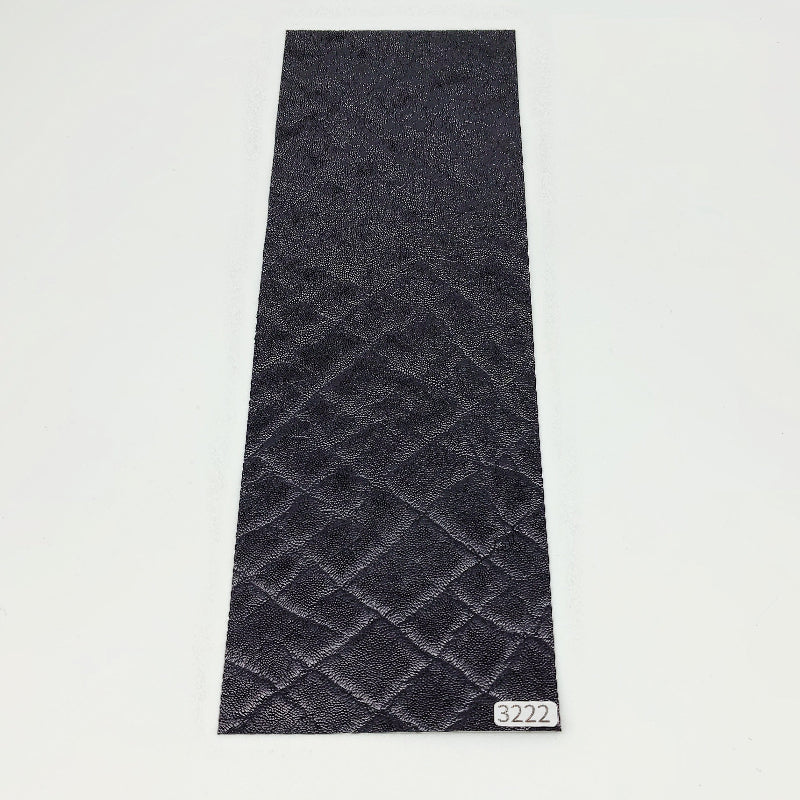 ゾウ革【33×11cm/0.7mm】ブラック/ツヤ有/Sランク/z3222