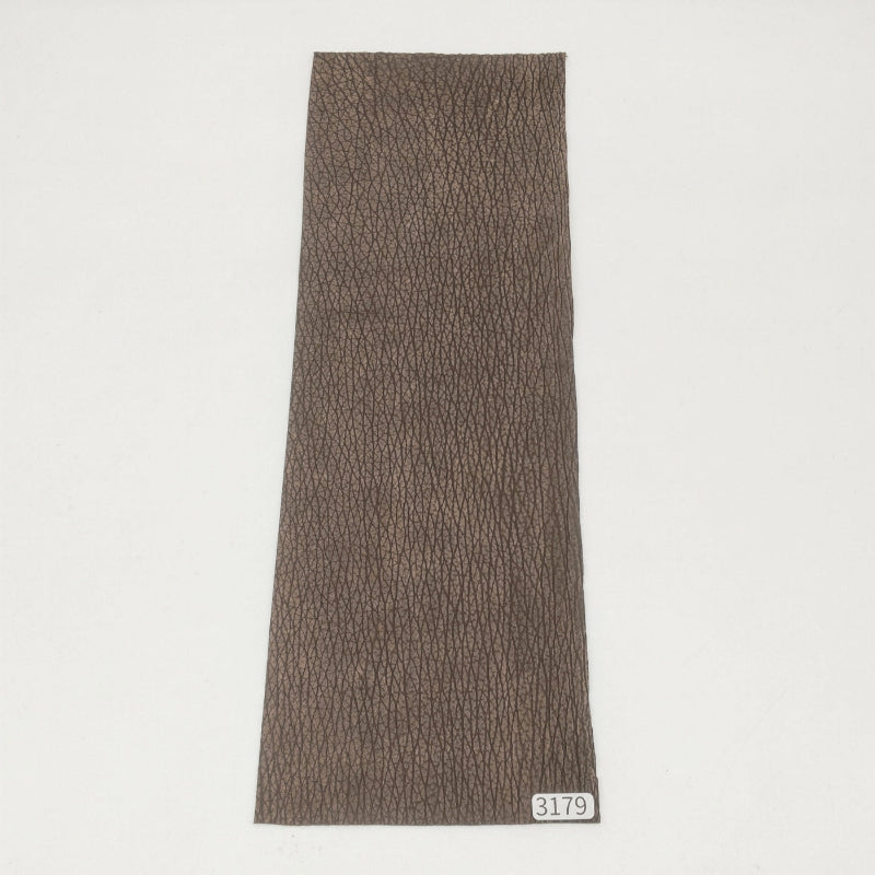 サメ革【33×11cm/0.7mm】濃茶/デニム調加工/Sランク/s3179