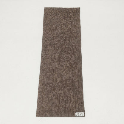 サメ革【33×11cm/0.7mm】濃茶/デニム調加工/Sランク/s3179