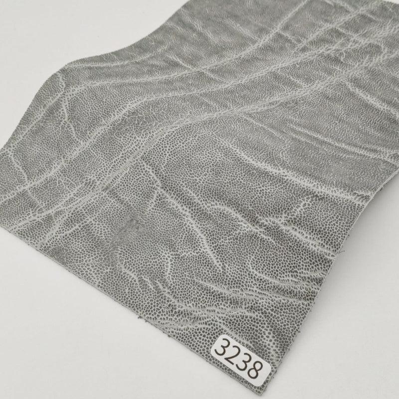 ゾウ革【A5/2.0mm】グレー/マット/Sランク/z3238