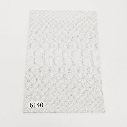 ヘビ革/Dパイソン【ハガキ/0.9mm】ホワイト/ツヤ弱/背割/Sランク/h6140