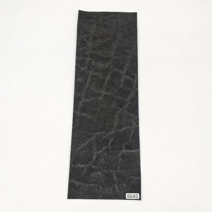 ゾウ革【33×11cm/0.7mm】ブラック/ツヤ弱/Sランク/z8645