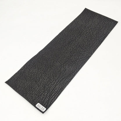 サメ革【31×10.5cm/0.7mm】ブラック/ツヤ弱/Sランク/s8638