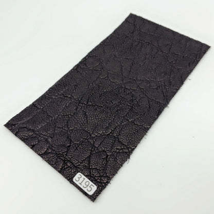 ゾウ革【11×21cm/2.3mm】ブラック/ツヤ弱/Sランク/z3195