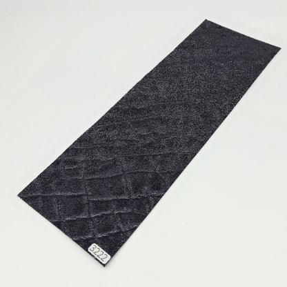 ゾウ革【33×11cm/0.7mm】ブラック/ツヤ有/Sランク/z3222