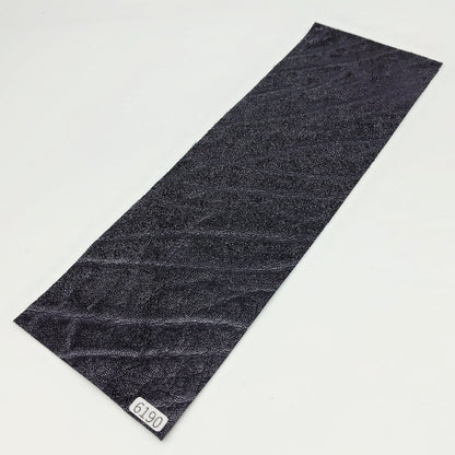 ゾウ革【33×11cm/0.7mm】ブラック/ツヤ有/Sランク/z6190