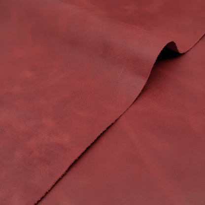 牛タンニン革【大ハギレ合計20デシ/1.6mm】インディアンレッド/gt-245