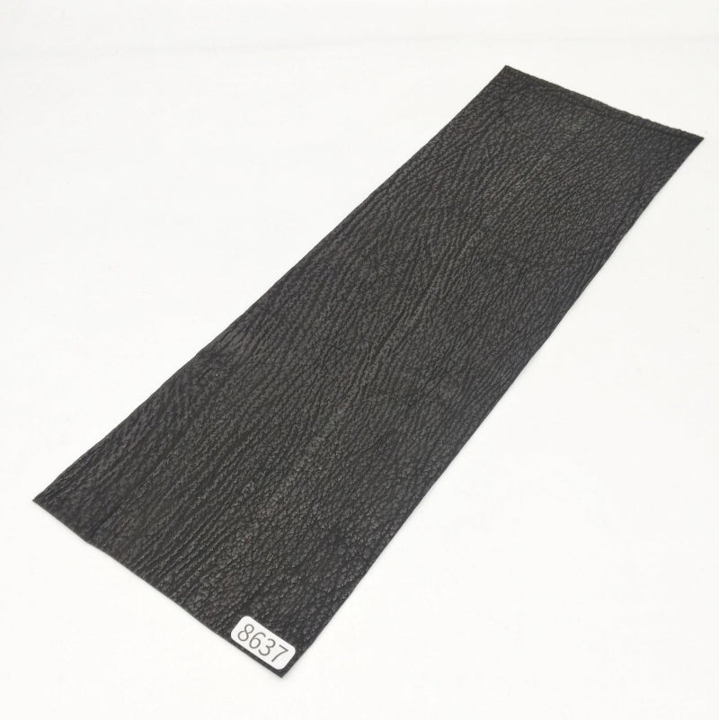 サメ革【31×10.5cm/0.7mm】ブラック/ツヤ弱/Aランク/s8637