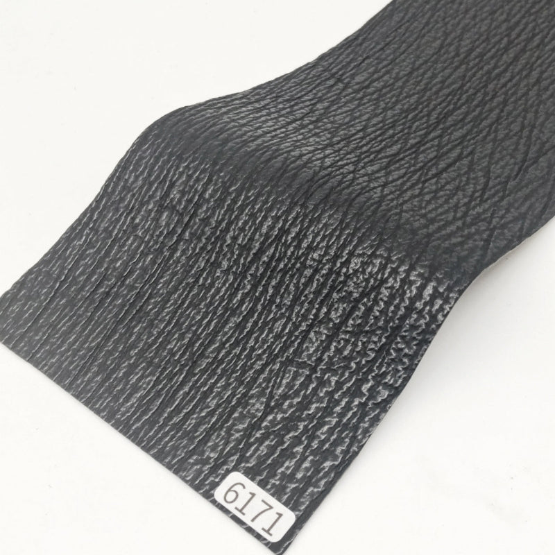 サメ革【33×11cm/0.7mm】ブラック/ツヤ弱/Sランク/s6171