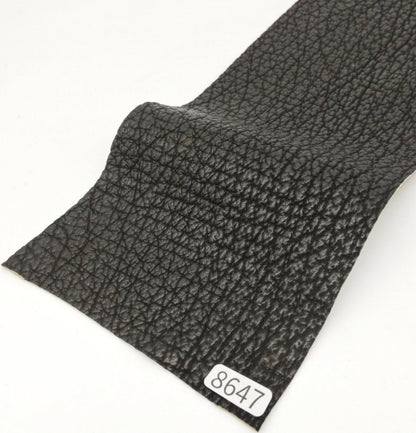 サメ革【33×11cm/0.7mm】ブラック/ツヤ弱/Sランク/s8647