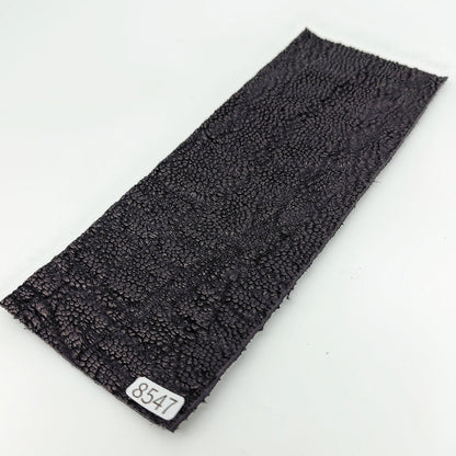 ゾウ革鼻部【8×21cm/2.5mm】ブラック/マット/Sランク/z8547
