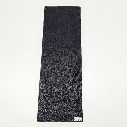サメ革【33×11cm/0.7mm】ブラック/ツヤ弱/Sランク/s6193