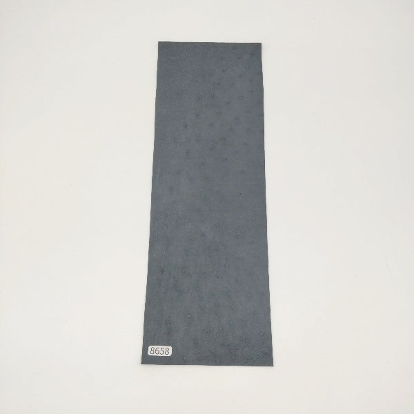 オーストリッチ革【33×11cm/0.7mm】ブラック/Sランク/d8658