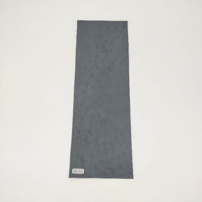 オーストリッチ革【33×11cm/0.7mm】ブラック/Sランク/d8658