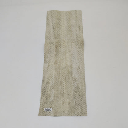 ヘビ革/ウォータースネーク【33×11cm/0.2mm】ナチュラル/ツヤ強/Sランク/h8602