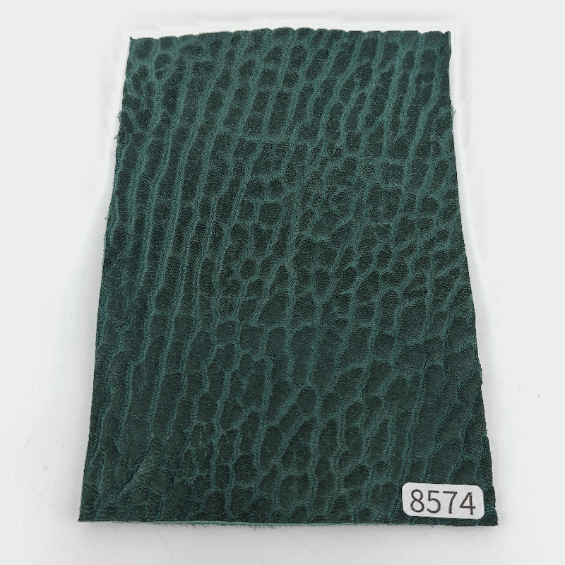 アザラシ革【ハガキ/2.6mm】グラデーション グリーン/Sランク/a8574