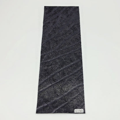 ゾウ革【33×11cm/0.7mm】ブラック/ツヤ有/Sランク/z6190