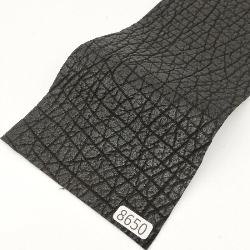 サメ革【31×10.5cm/0.8mm】ブラック/ツヤ弱/Sランク/s8650